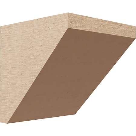 5in. W X 5in. D X 5in. H Series 1 Wide Concord Rough Cedar Woodgrain TimberThane Corbel, Primed Tan